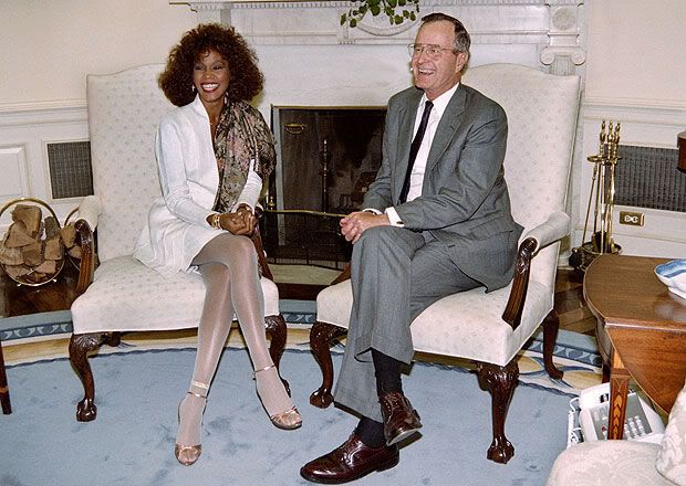 George Bush invited Whitney Houston to White House