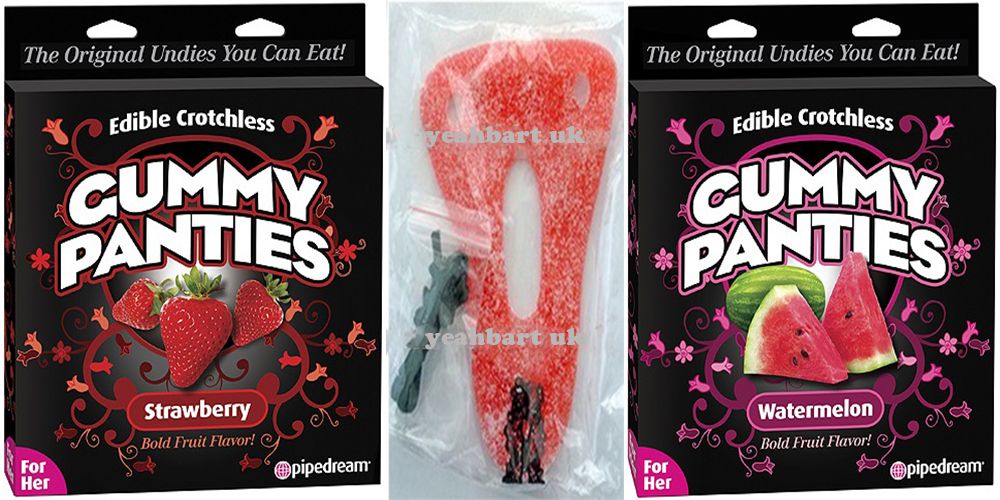 Strawberry Watermelon Edible Crotchless Gummy Panties Underwear Candy