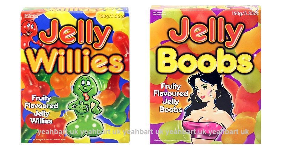 150g Jelly Willy Boobs Hen Stag Night Sweets Adult Ann Summers Party