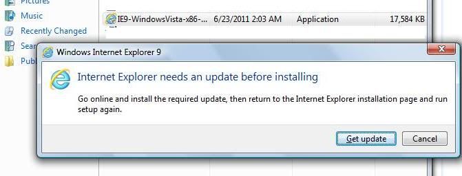 Install Internet Explorer 9 Vista 32 Bit