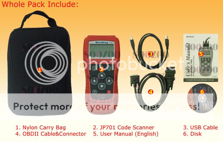 AUTEL MAXIDIAG JP701 CODE SCANNER TOYOTA HONDA NISSAN MAZDA Mitsubish 