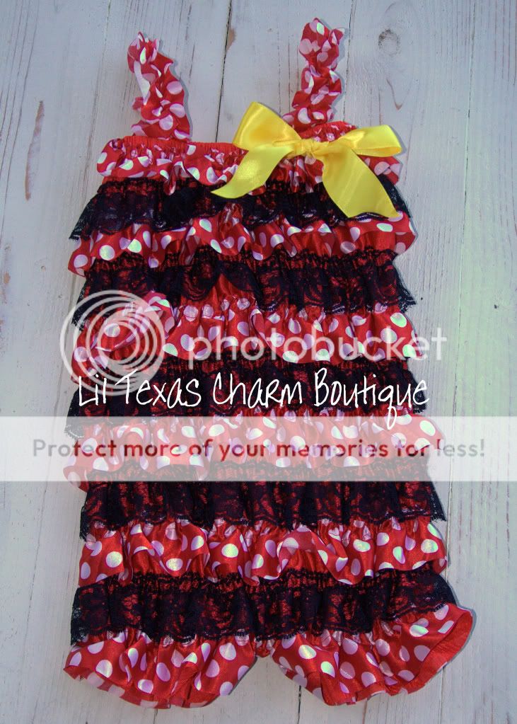 Baby Girl Boutique Clothing Lace Romper Vintage Minnie Mouse Romper Birthday 2T