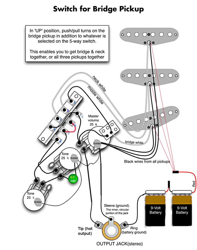 Wiring 3 Emg Sa Active Pickups (old One) Guitarnutz 2 Guitar Input Jack Wiring Old Guitar Wiring